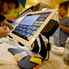 iPad cash register at Ample HIlls Creamery in Prospect Heights, Brooklyn.